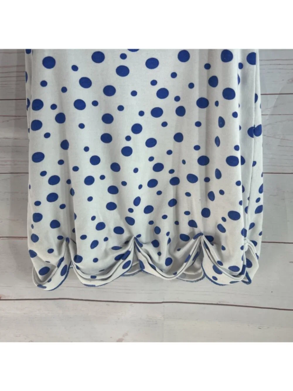 NCAA Kentucky Wildcats Blue Polka Dot Scallop Top UK Logo Two Feet Ahead Size 3+